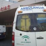 Ambulancia en Urgencias de un hospital andaluz