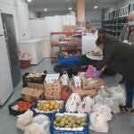 Imagen de la entrega de alimentos en Molina de Segura