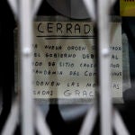 Cierre de negocios en Madrid por la crisis del Covid-19
