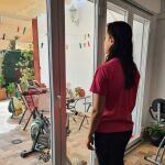 Carolina Marín, durante la cuarentena / Twitter