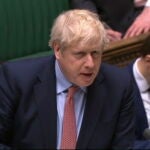El primer ministro Boris Johnson