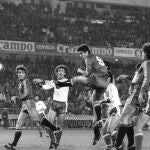 Santillana marcó los tres primeros goles de España a Malta