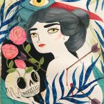 María Hesse recurre al dibujo para expresar sus sentimientos en una serie de obras que está realizando en estos días