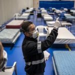Hospital instalado por Medicos Sin Fronteras para tratar enfermos de coronavirus en Leganes.Foto: Olmo Calvo /MSF