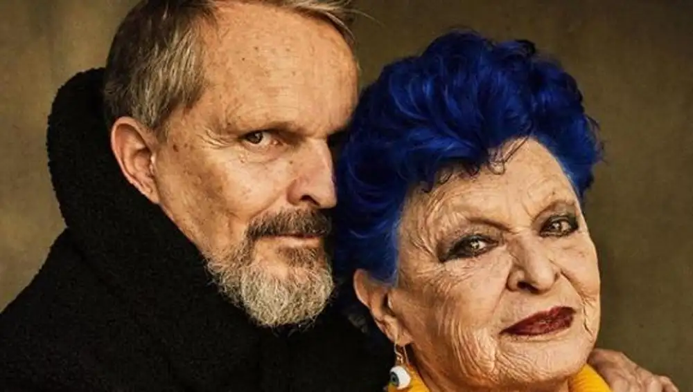 Miguel Bosé con su madre, Lucía