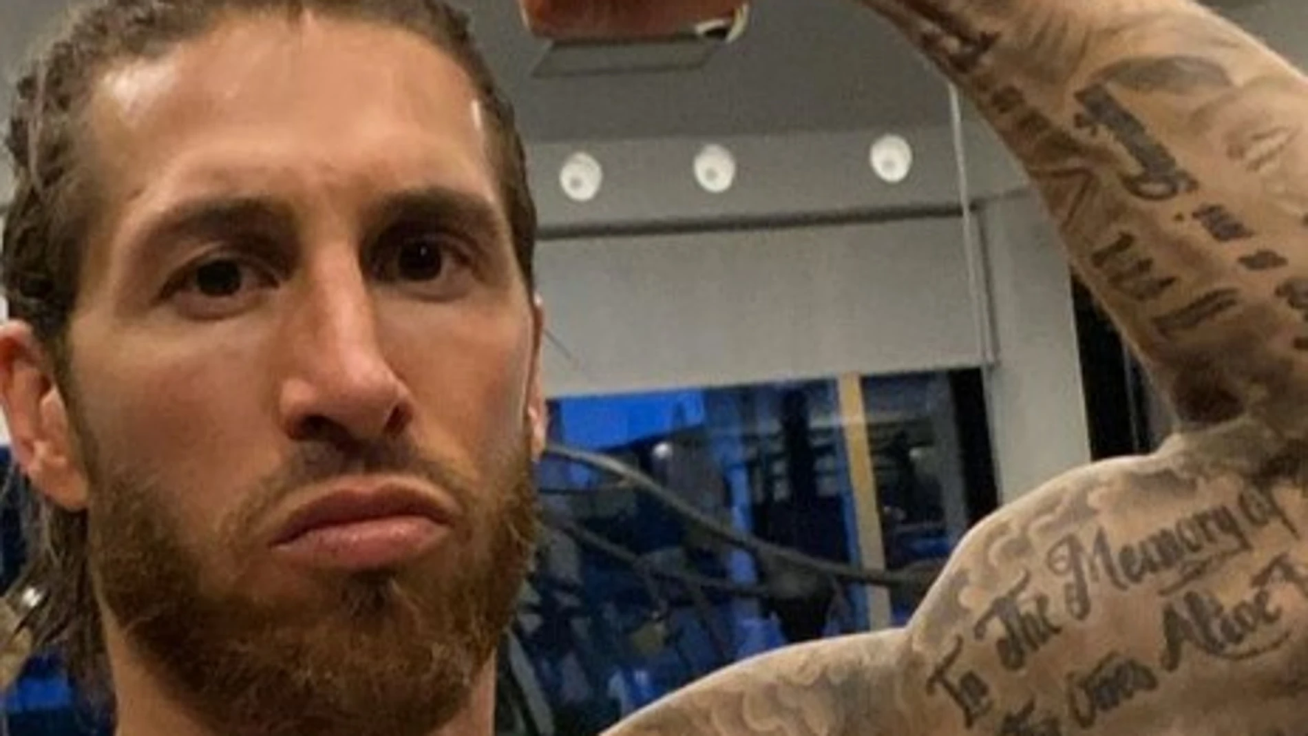 Sergio Ramos luce músculo durante el confinamiento