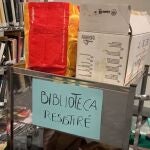Imagen de la Biblioteca Resistiré del hospital de campaña de Ifema
