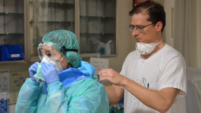 Profesionales sanitarios del Hospital Reina Sofía