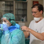 Profesionales sanitarios del Hospital Reina Sofía