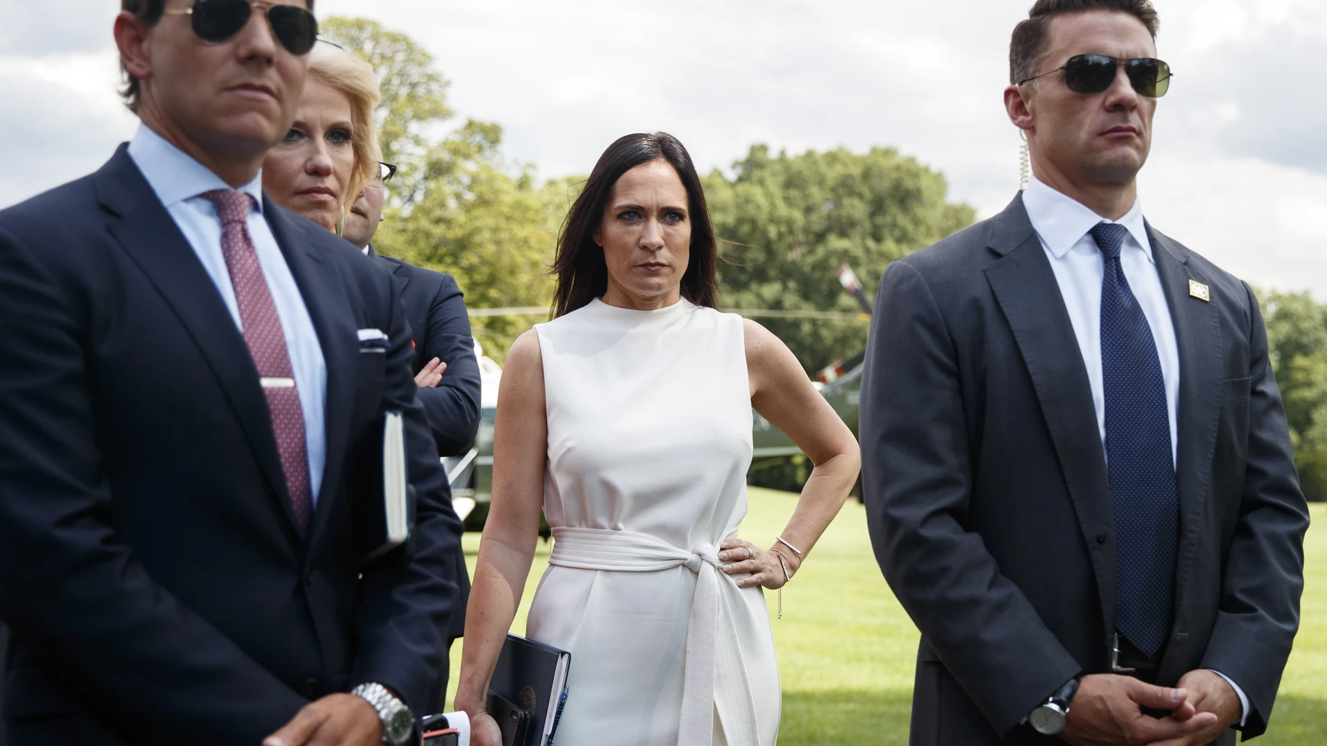 Hogan Gidley, Kellyanne Conway, Stephanie Grisham