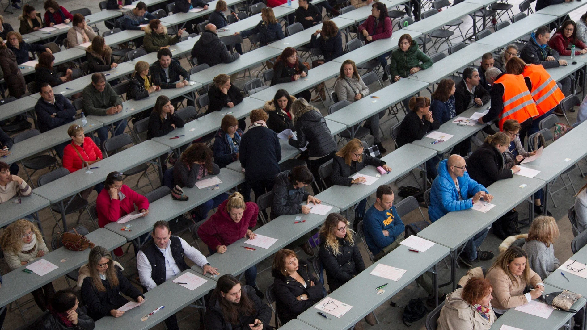 Examen de unas oposiciones en Zamora