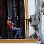 Los balcones de Sevilla, durante el confinamiento