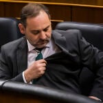 El ministro de Transportes, Movilidad y Agenda Urbana, José Luis Ábalos, en el Congreso