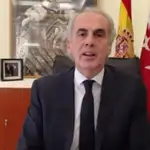 Ruiz Escudero, consejo de la Comunidad de Madrid, durante su comparecencia esta tarde