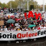 Imagen de una de las manifestaciones de la revuelta de la España vaciada del pasado año
