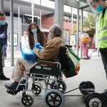 Casado y Ayuso en su visita al hospital de Ifema