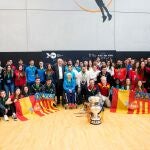Juan Roig, promotor del proyecto, con los participantes en el Programa FER