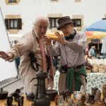 El director de fotografía Vittorio Storaro junto a Woody Allen durante el rodaje de “Rinfkin’s Festival”, la última película del cineasta