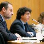 El ministro de Transportes, Movilidad y Agenda Urbana, José Luis Ábalos, durante su comparecencia esta semana en el Congreso