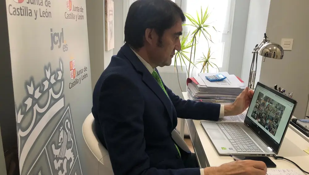 El consejero de Fomento y Medio Ambiente, Juan Carlos Suárez-QuiñonesJCYL28/04/2020