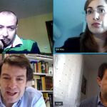 Alfonso Fernández Mañueco y Ángel Ibáñez durante su reunión por videoconferencia con los representantes de CSIF