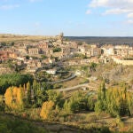 Panoramica de la villa segoviana de Sepúlveda, ubicada junto al Parque natural de las Hoces del Duratón, que recibirá 148.000 para depuración de sus aguas residuales