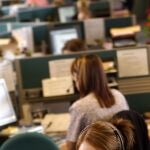 Imagen de un "contact center"