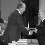 Miguel Ors, con el rey Juan Carlos