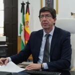 El vicepresidente de la Junta y consejero de Turismo, Regeneración, Justicia y Administración Local, Juan Marín