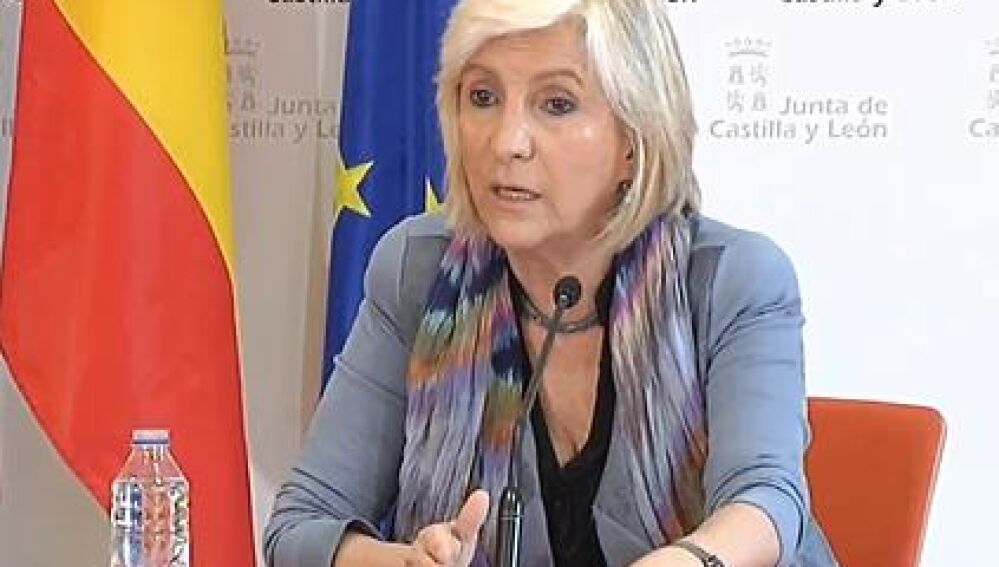 La consejera de Sanidad, Verónica Casado, durante su parte diario