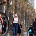 El paseo marítimo de Barcelona, estos días