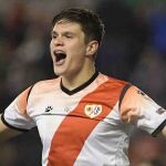 Martín Pascual con el Rayo Vallecano.