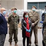 La Ministra de Defensa, Margarita Robles, en Ifema