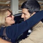 Novak Djokovic y su madre, Djana