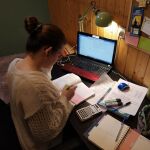 Andrea Puerto Nieves, una de las alumnas afectada y estudiante del segundo curso del ciclo de grado superior del ciclo de Administración y Finanzas en el instituto Doctor Fleming de Oviedo (Asturias)