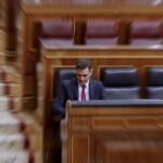 El presidente del Gobierno, Pedro Sánchez durante una sesión de control al ejecutivo en el Congreso