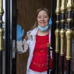 Leticia Almarza Cuadrado, con síndrome de Down, en su domicilio de Ávila