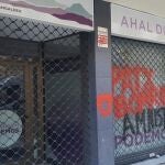 Ataque a la sede de Podemos en DurangoPODEMOS21/05/2020