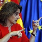 La vicepresidenta cuarta del Gobierno y responsable de la desescalada, Teresa Ribera