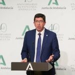 En la imagen, el vicepresidente de la Junta de Andalucía, Juan Marín