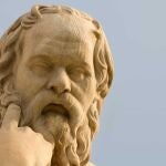 Imagen de Sócrates en la Academia de Atenas.
