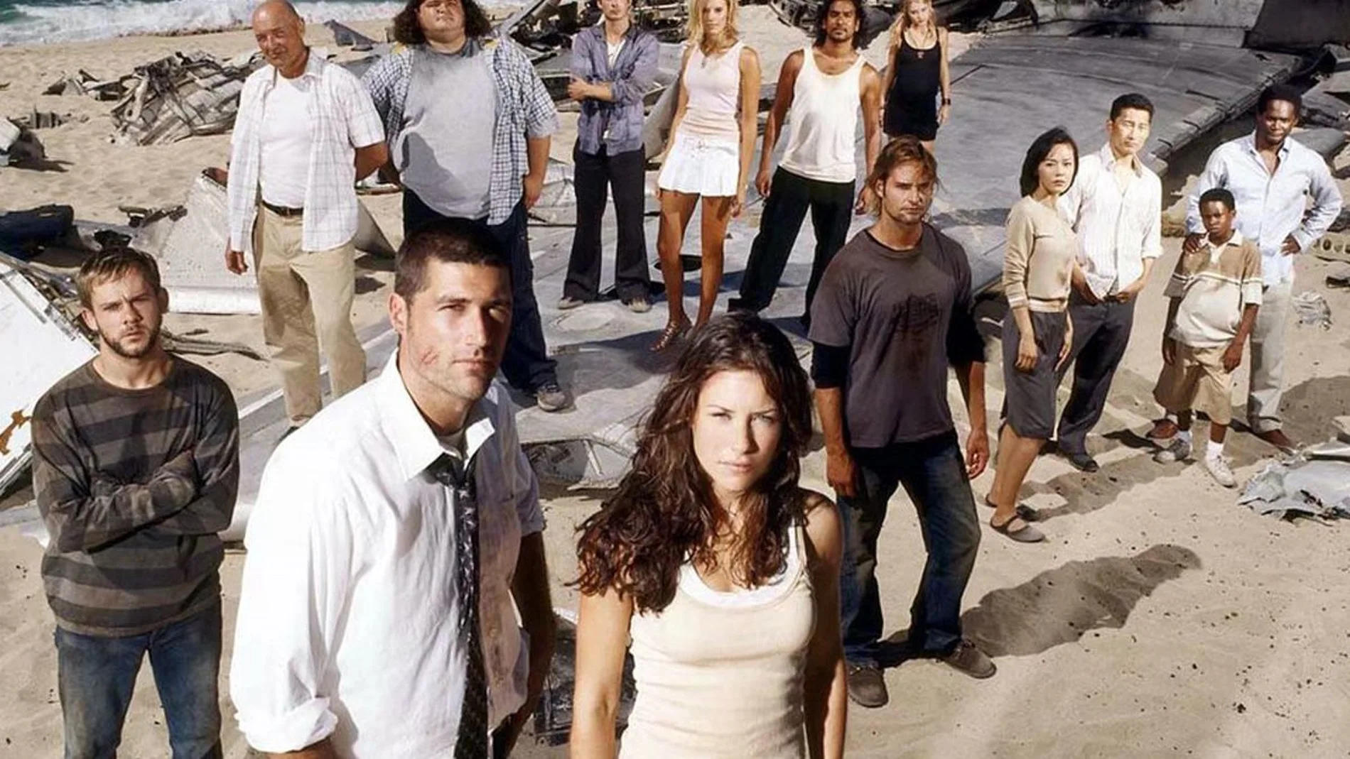 El elenco completo de "Perdidos" en la primera temporada de la serie