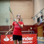 Carolina Marín, en su vuelta a los entrenamientos tras el confinamiento por el coronavirus