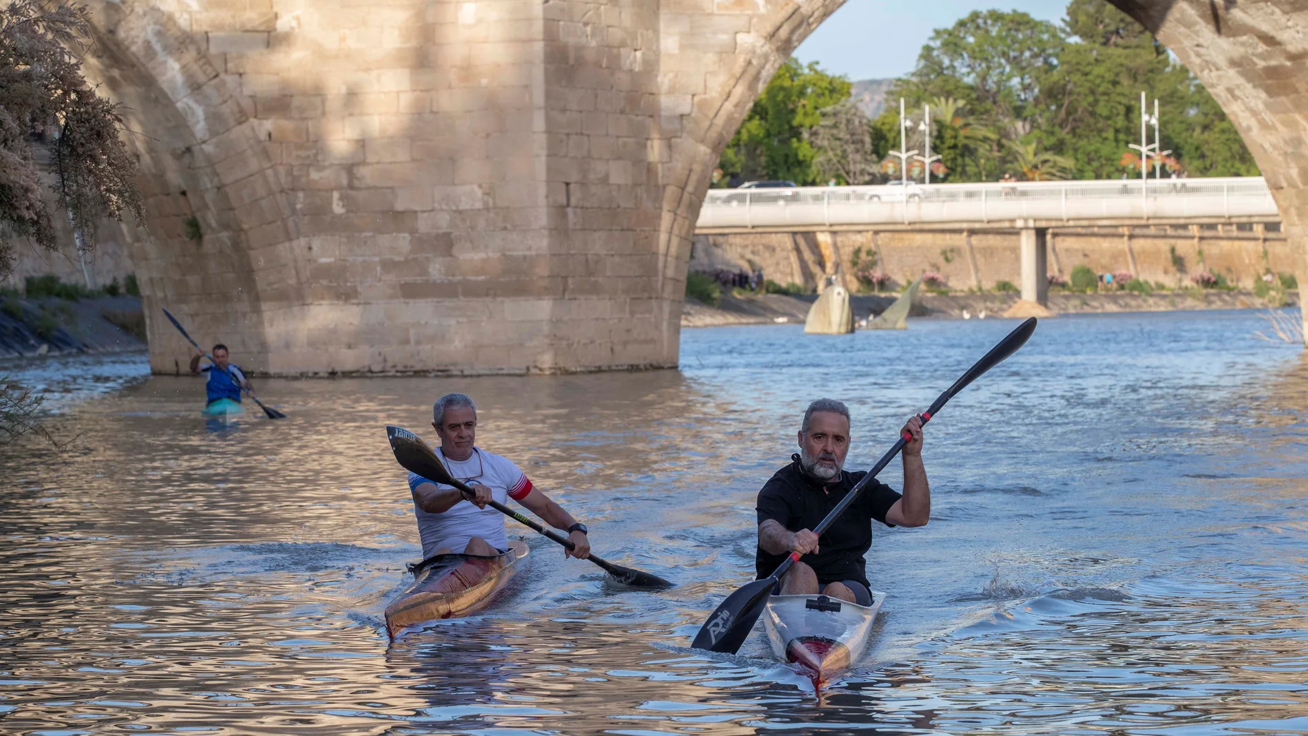 Piragüismo en el río Segura