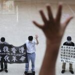Una manifestación contra China exigiendo las "cinco demandas" en Hong Kong