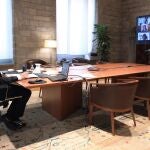 El presidente de la Generalitat, Quim Torra, durante la reunión semanal telemática con los presidentes de las comunidades autónomas