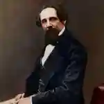 Una de las imágenes coloreadas de Charles Dickens, en 1857, en el momento de la publicación de "Historia de dos ciudades"