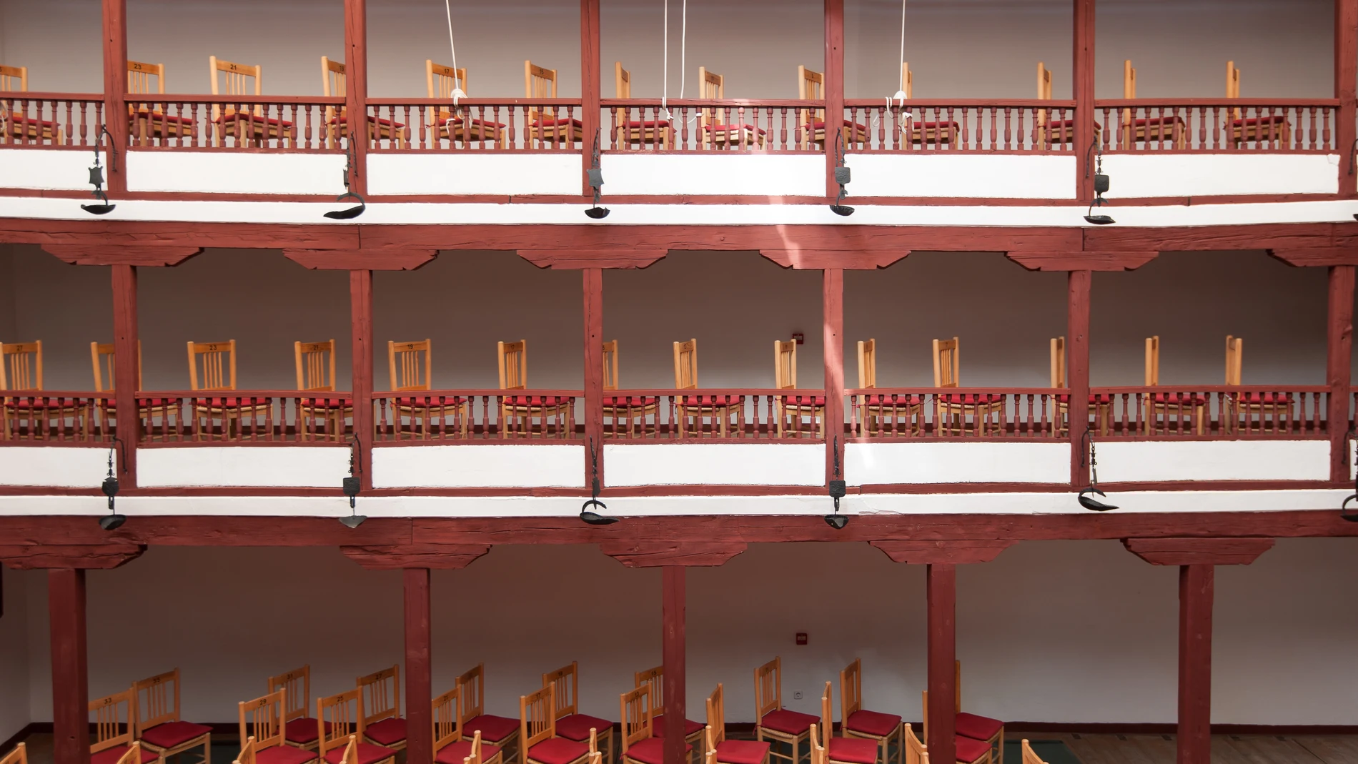 Los corrales de comedias de Madrid eran similares a este de Almagro