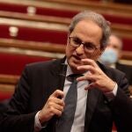 El presidente del Govern, Quim Torra, en el pleno del Parlament del 3 de junio.PARLAMENT03/06/2020
