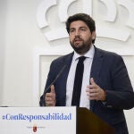 El presidente de la Región de Murcia, Fernando López Miras